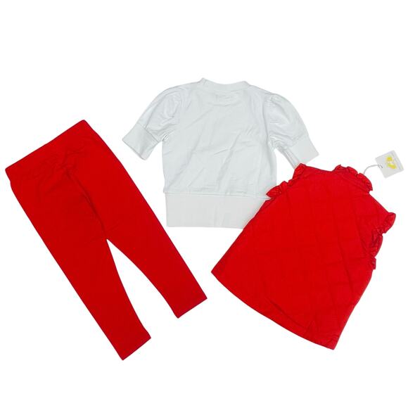 NWT Yellow Lamb Size 7 3-Pc Vest Set - Picture 2 of 7